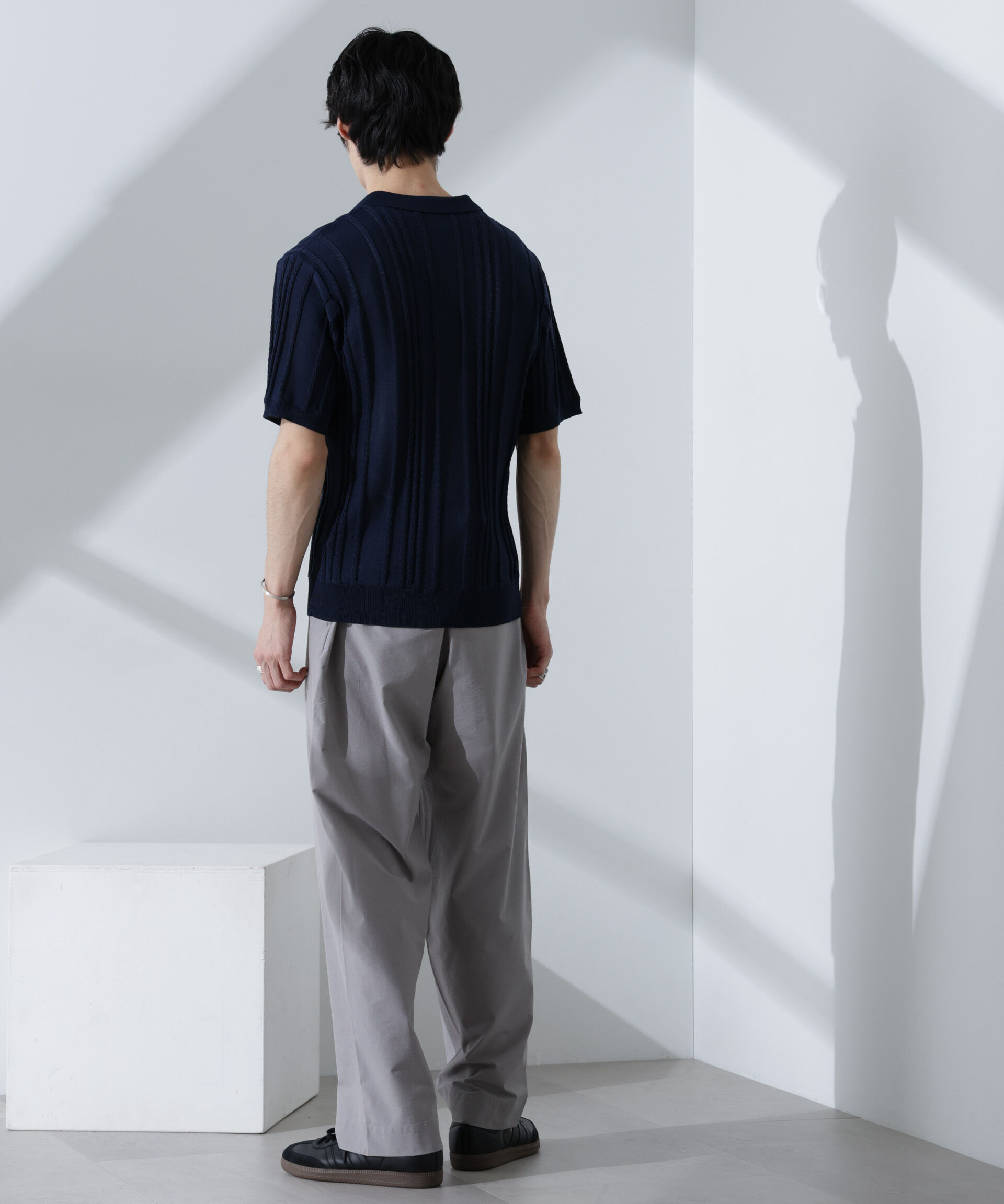 nano･universe「ストレッチワイドイージーパンツ(セットアップ可)」|チノ|