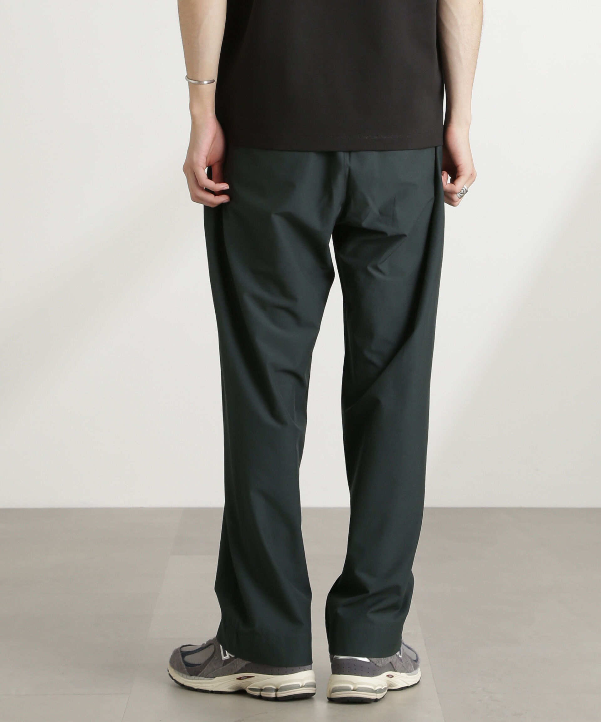 nano･universe「ストレッチワイドイージーパンツ(セットアップ可)」|チノ|