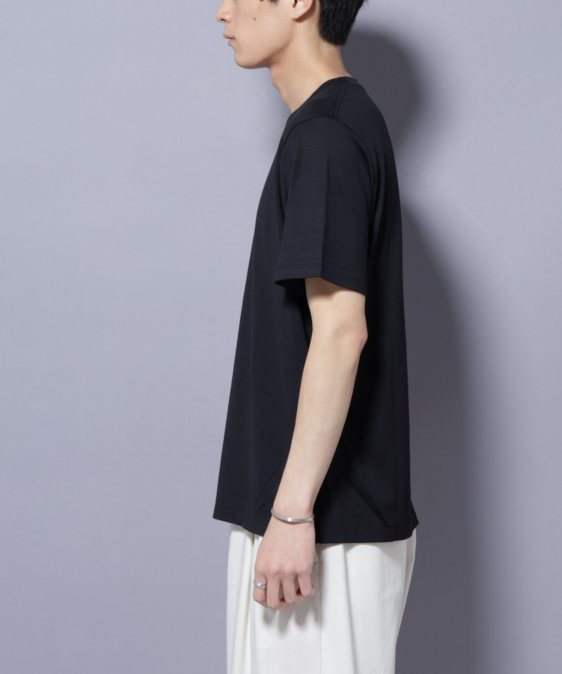 nano･universe「Anti Soaked(R) 汗染み防止 クルーネック レギュラーシルエットTシャツ」|Tシャツ・カットソー|