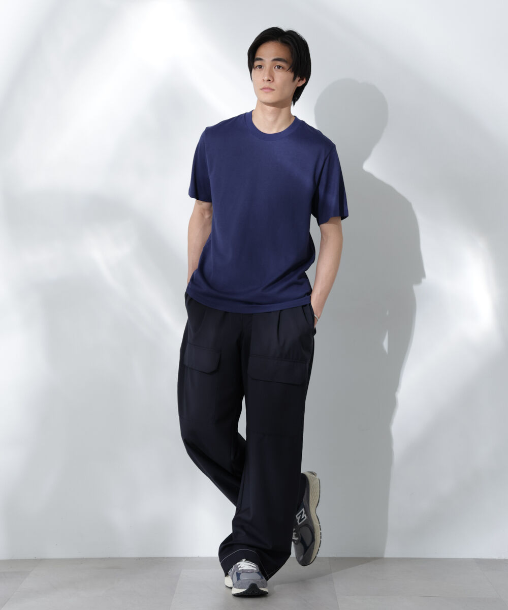 nano･universe「Anti Soaked(R) 汗染み防止 クルーネック レギュラーシルエットTシャツ」|Tシャツ・カットソー|