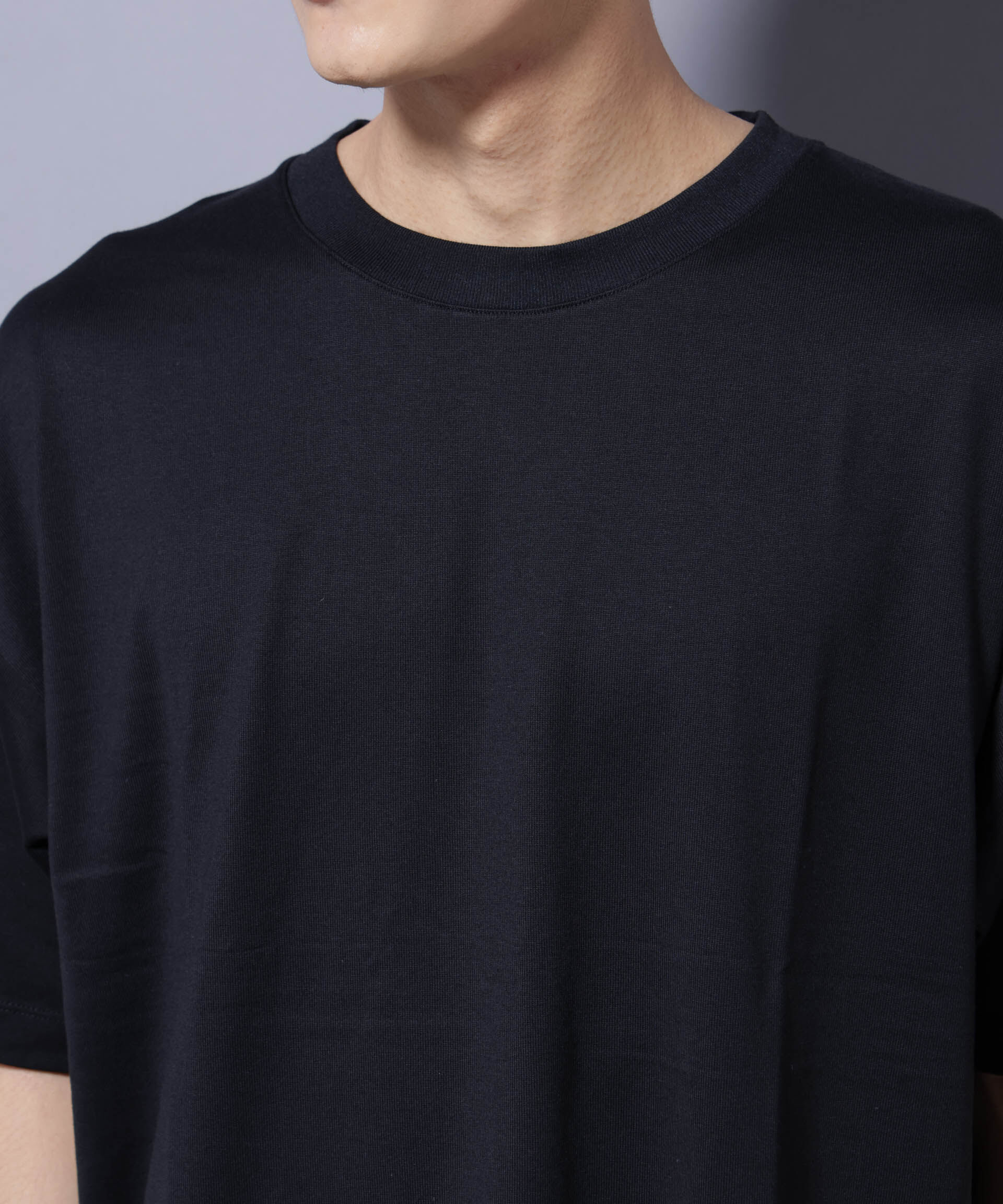 nano･universe「Anti Soaked(R)  汗染み防止 クルーネック ビッグシルエットTシャツ」|Tシャツ・カットソー|