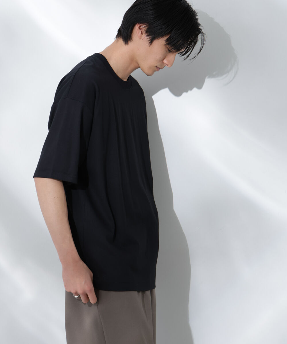 nano･universe「Anti Soaked(R)  汗染み防止 クルーネック ビッグシルエットTシャツ」|Tシャツ・カットソー|