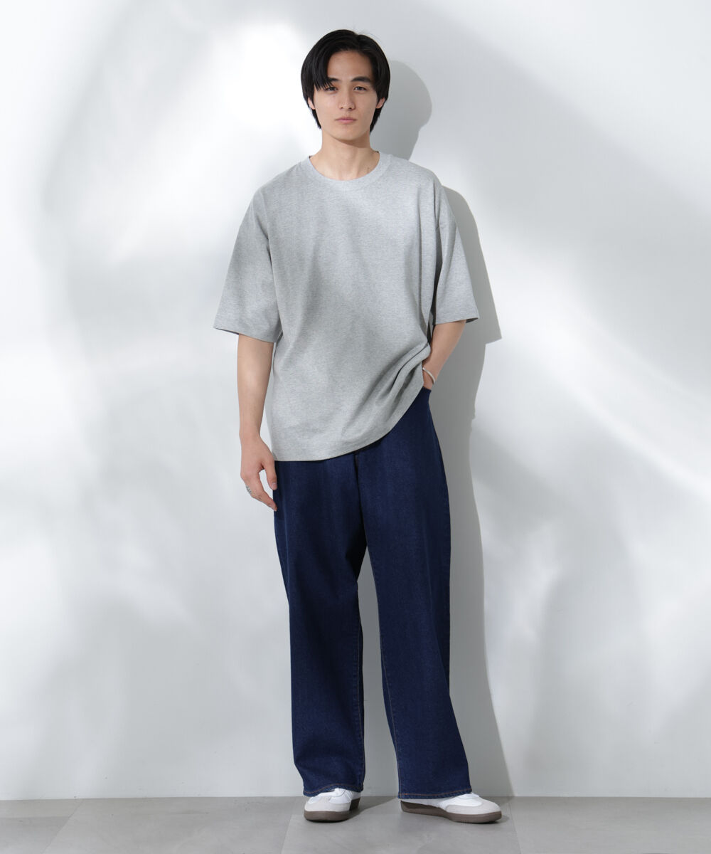 nano･universe「Anti Soaked(R)  汗染み防止 クルーネック ビッグシルエットTシャツ」|Tシャツ・カットソー|