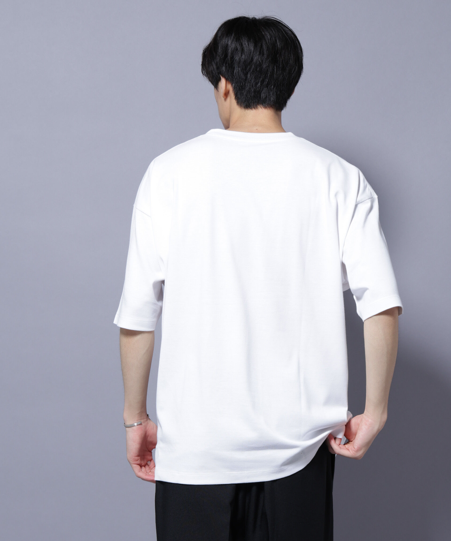 nano･universe「Anti Soaked(R)  汗染み防止 クルーネック ビッグシルエットTシャツ」|Tシャツ・カットソー|