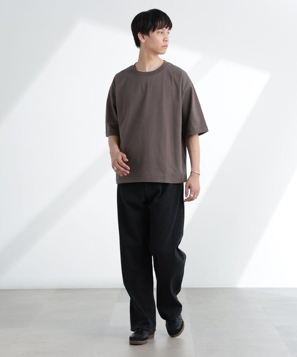 nano･universe「ヘビーウェイトワイドTシャツ 半袖」|Tシャツ・カットソー|