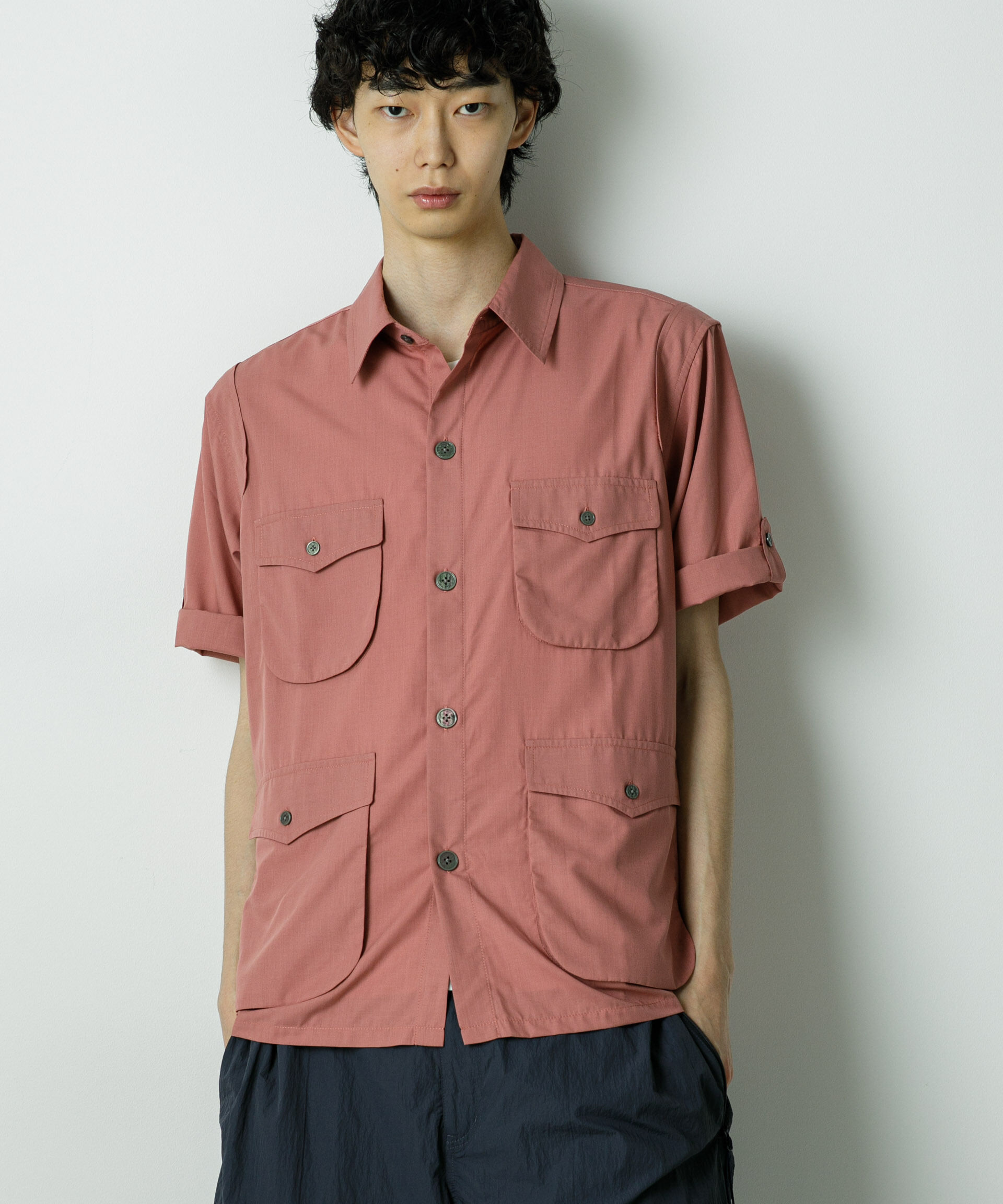 nano･universe「｢HOTEL PALACE｣TRポプリンサファリシャツ」|シャツ・ブラウス|