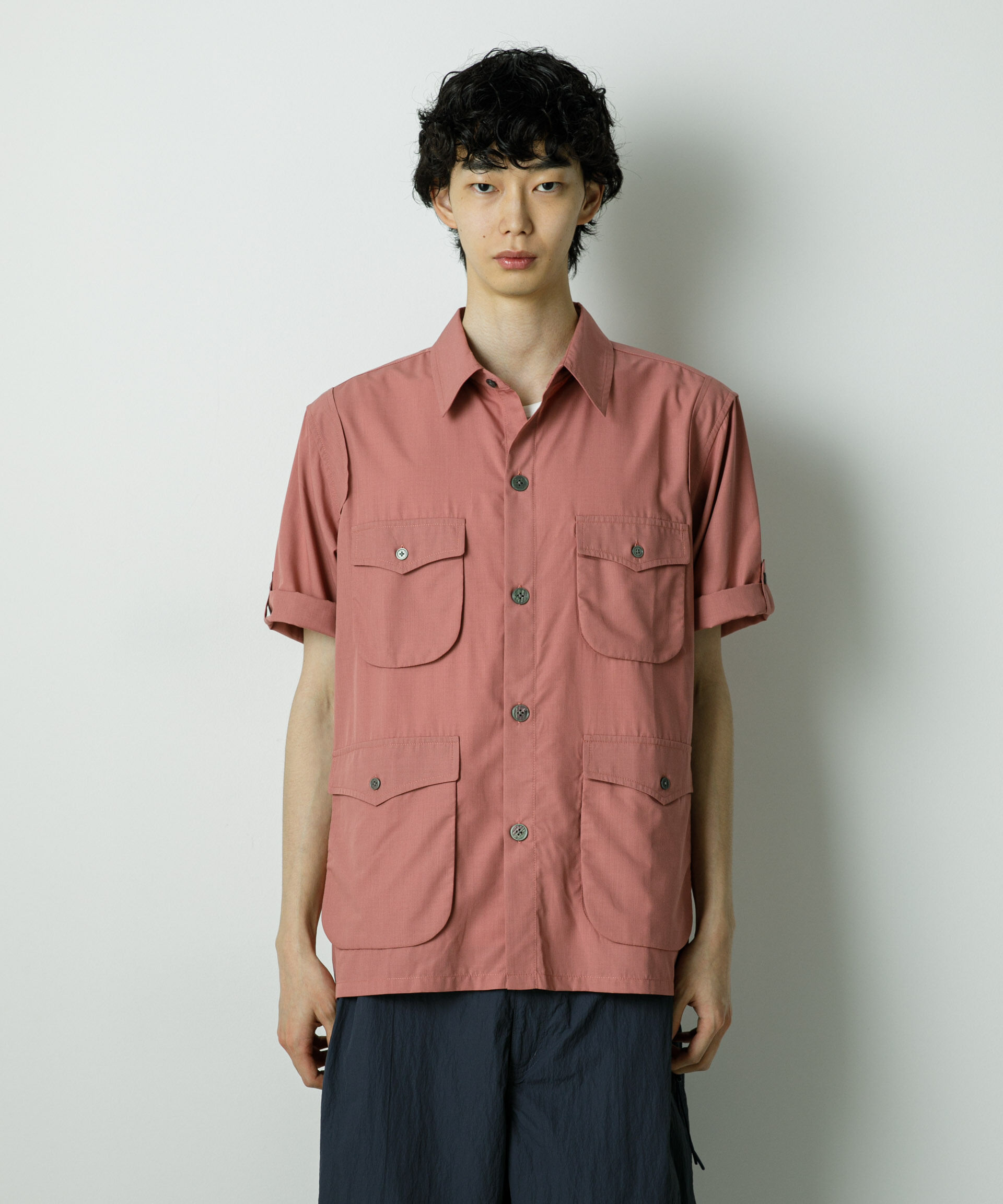 nano･universe「｢HOTEL PALACE｣TRポプリンサファリシャツ」|シャツ・ブラウス|