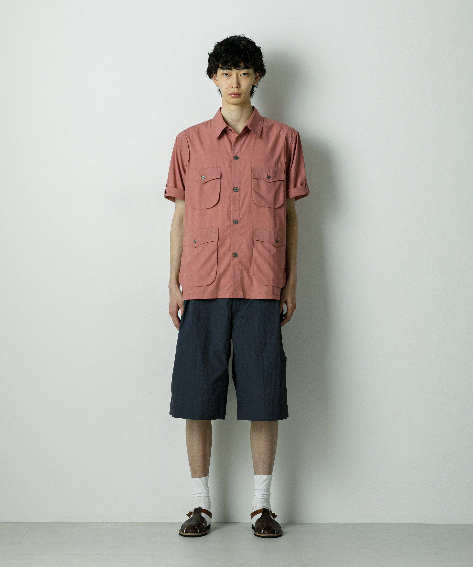 nano･universe「｢HOTEL PALACE｣TRポプリンサファリシャツ」|シャツ・ブラウス|