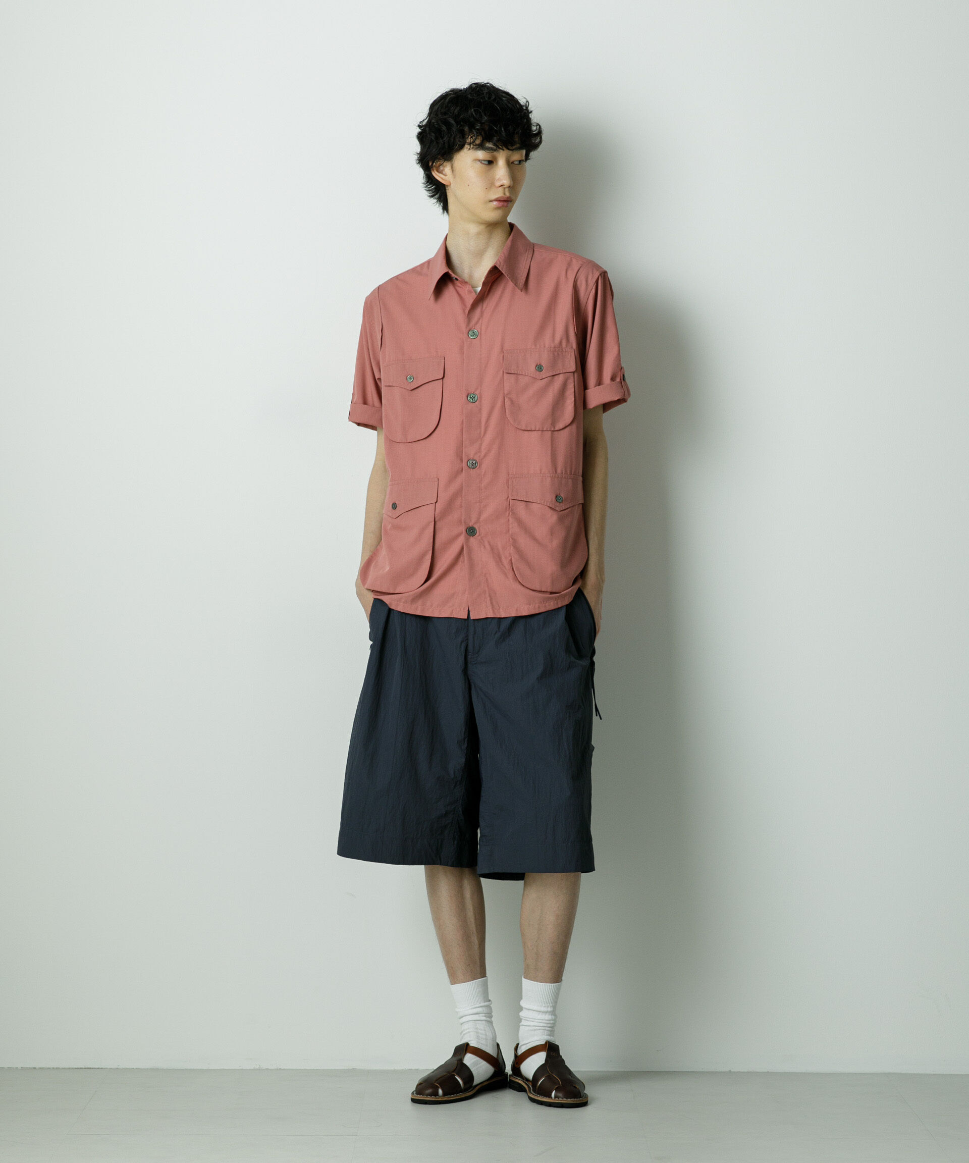 nano･universe「｢HOTEL PALACE｣TRポプリンサファリシャツ」|シャツ・ブラウス|