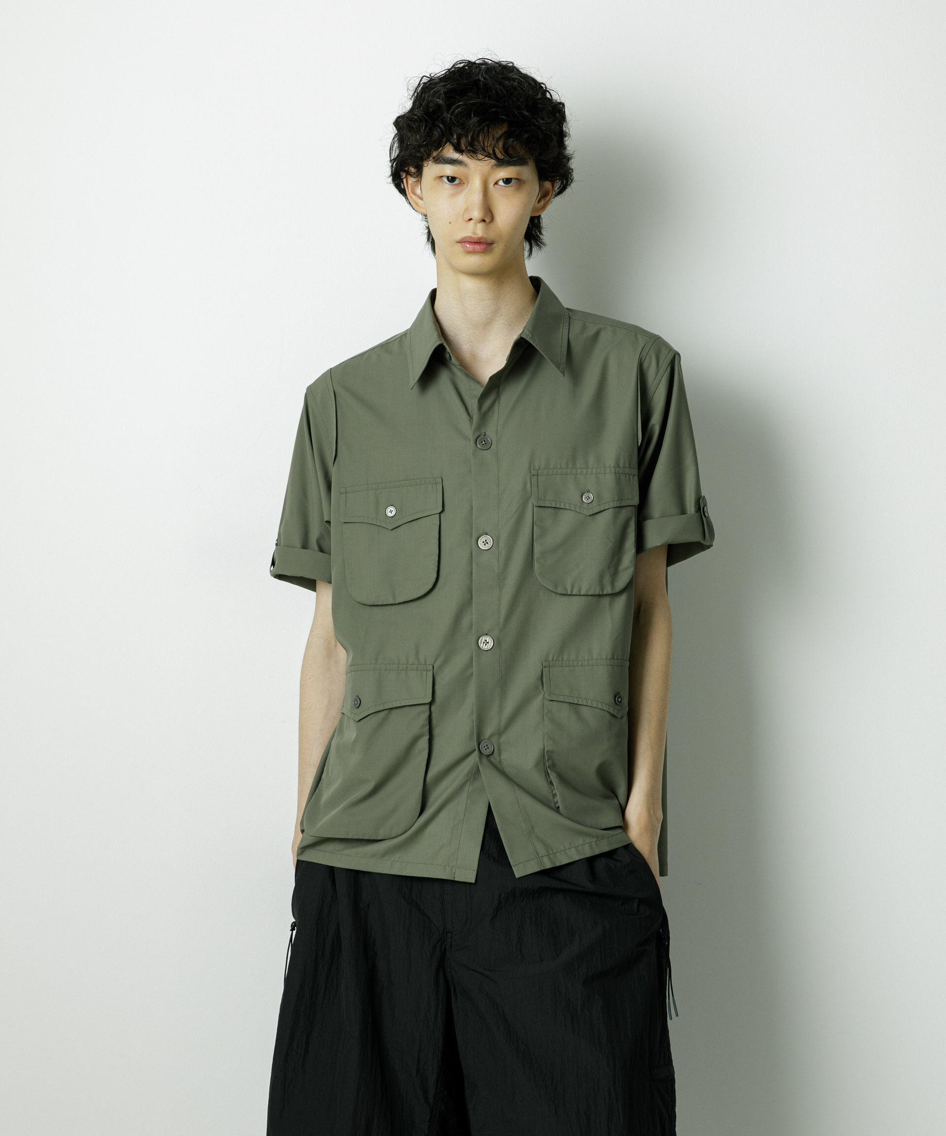 nano･universe「｢HOTEL PALACE｣TRポプリンサファリシャツ」|シャツ・ブラウス|