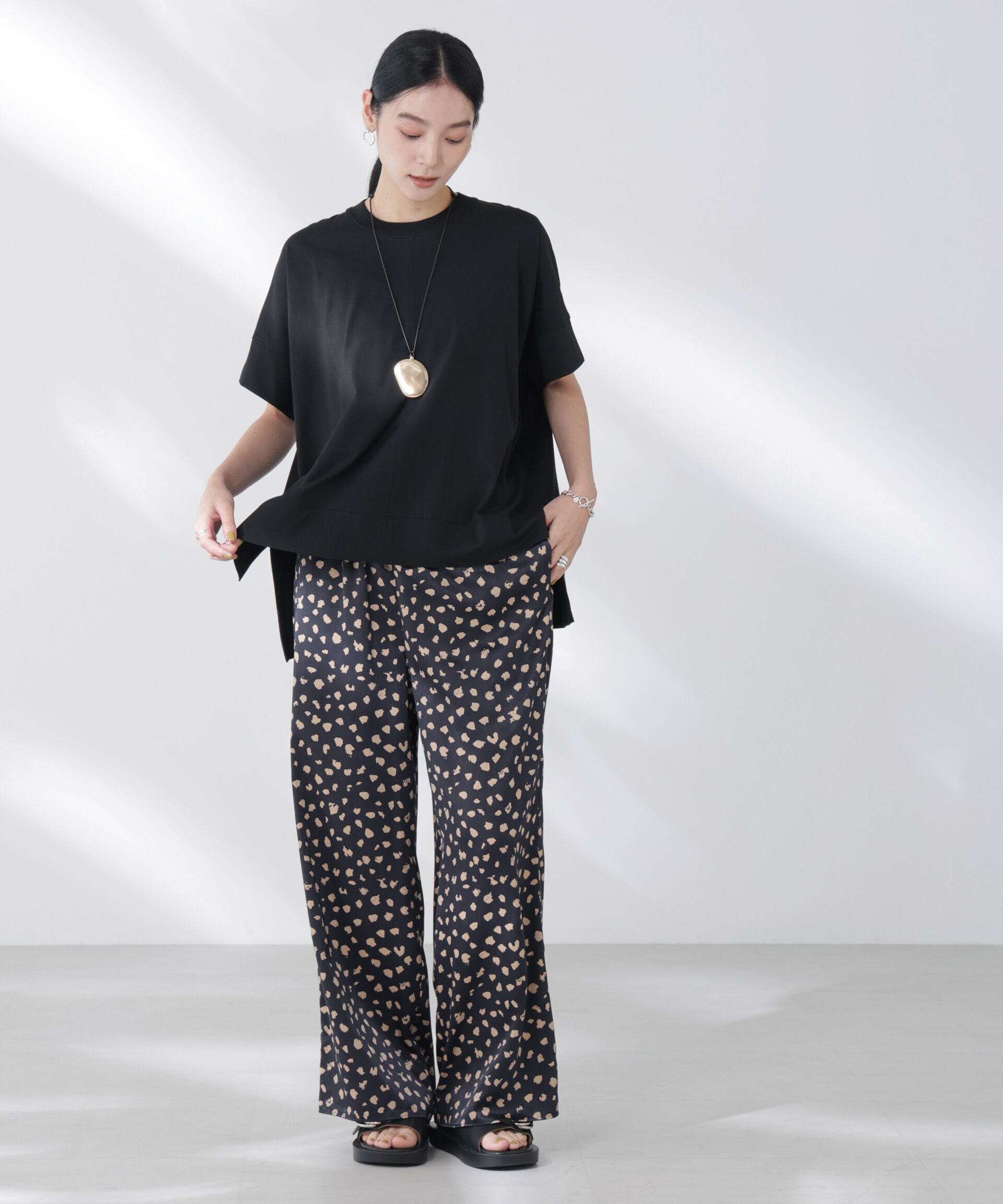 nano･universe「NANOFINE強撚コットンワイドTシャツ」|Tシャツ・カットソー|