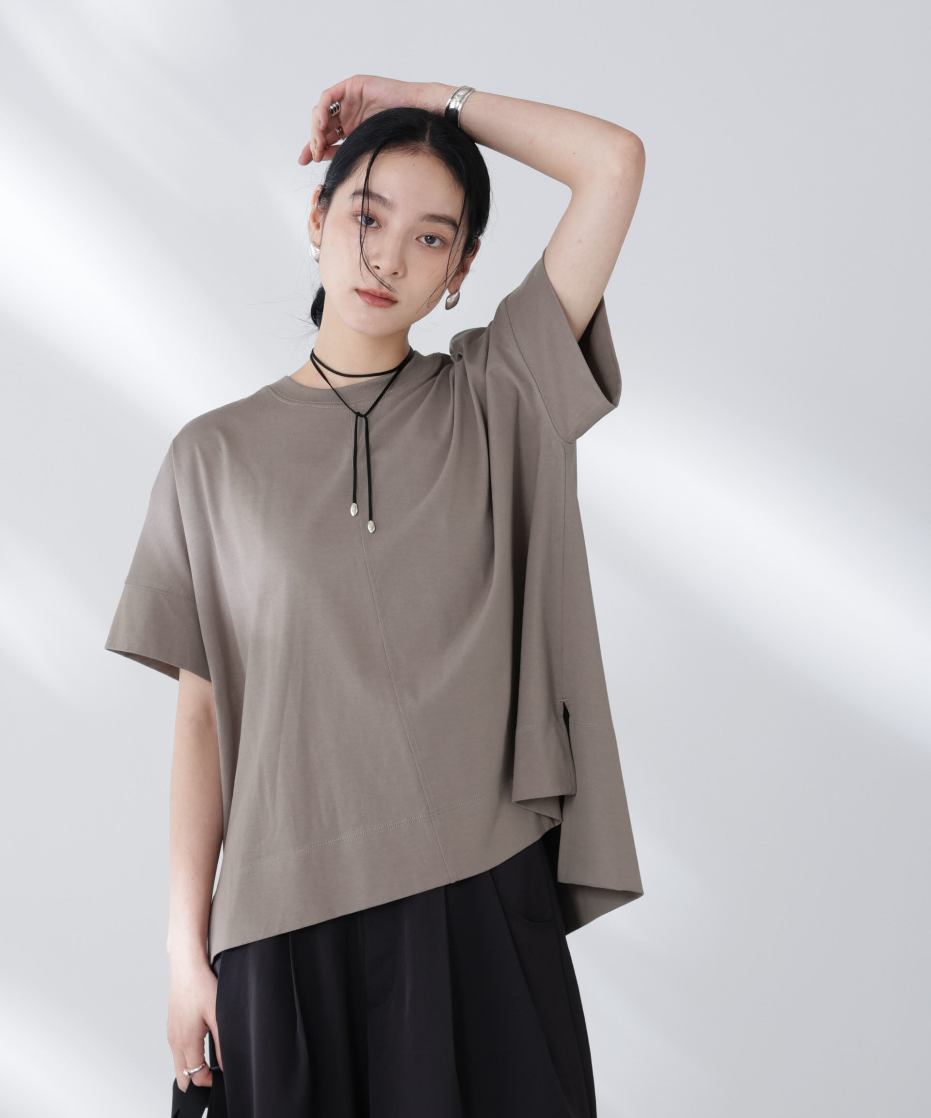 nano･universe「NANOFINE強撚コットンワイドTシャツ」|Tシャツ・カットソー|