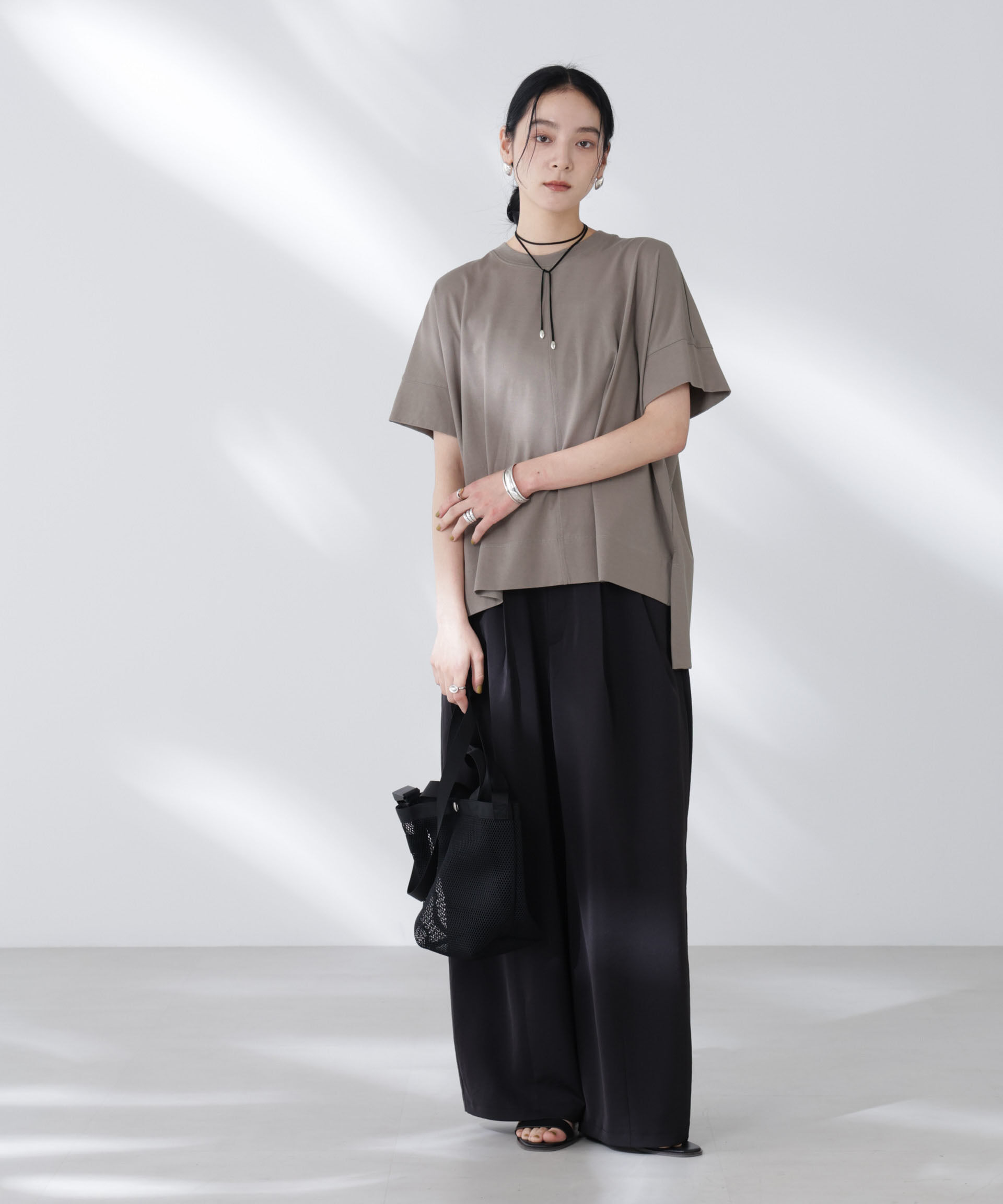 nano･universe「NANOFINE強撚コットンワイドTシャツ」|Tシャツ・カットソー|