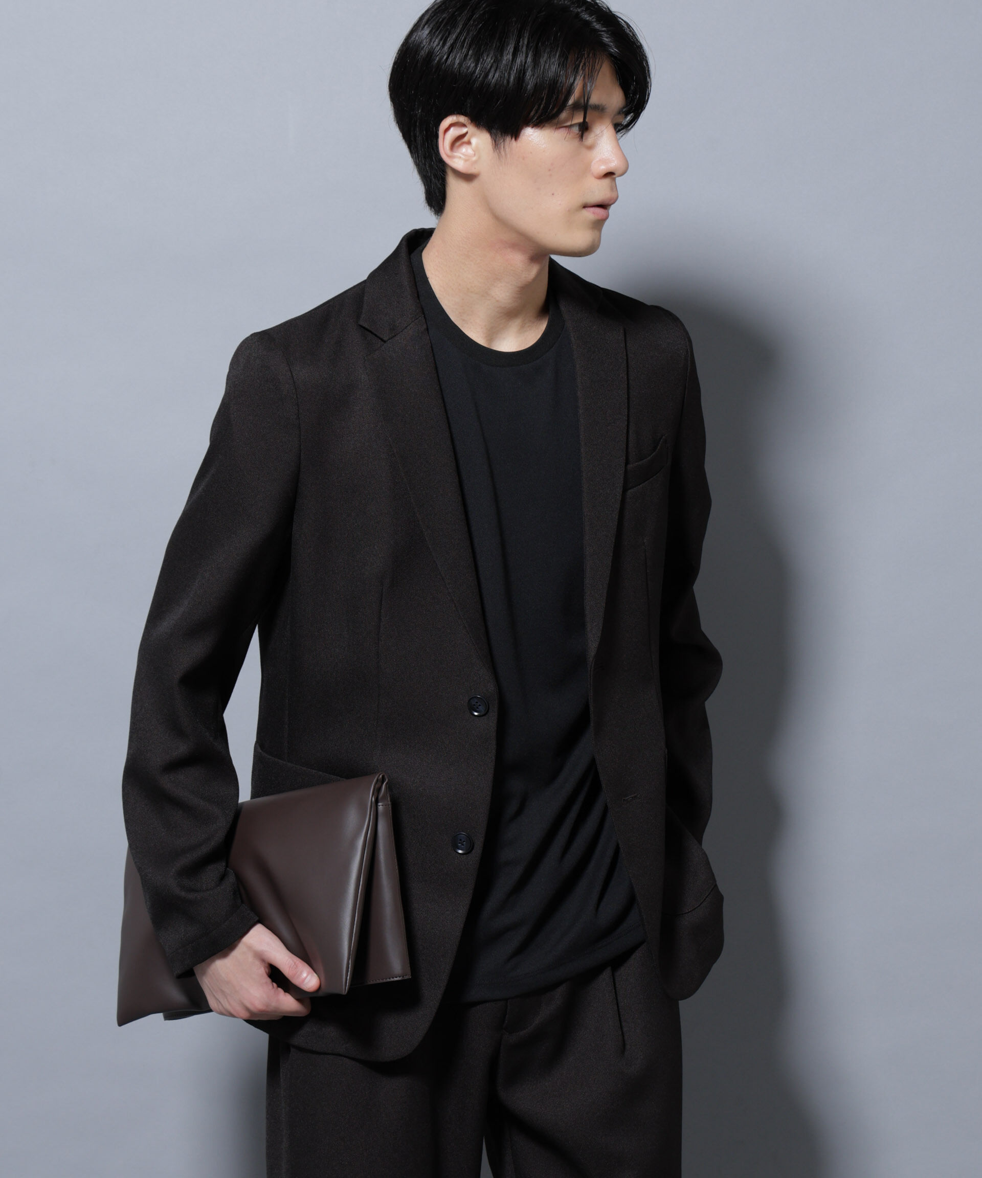 nano･universe「シャンブレーツイルセットアップ」|スーツ|