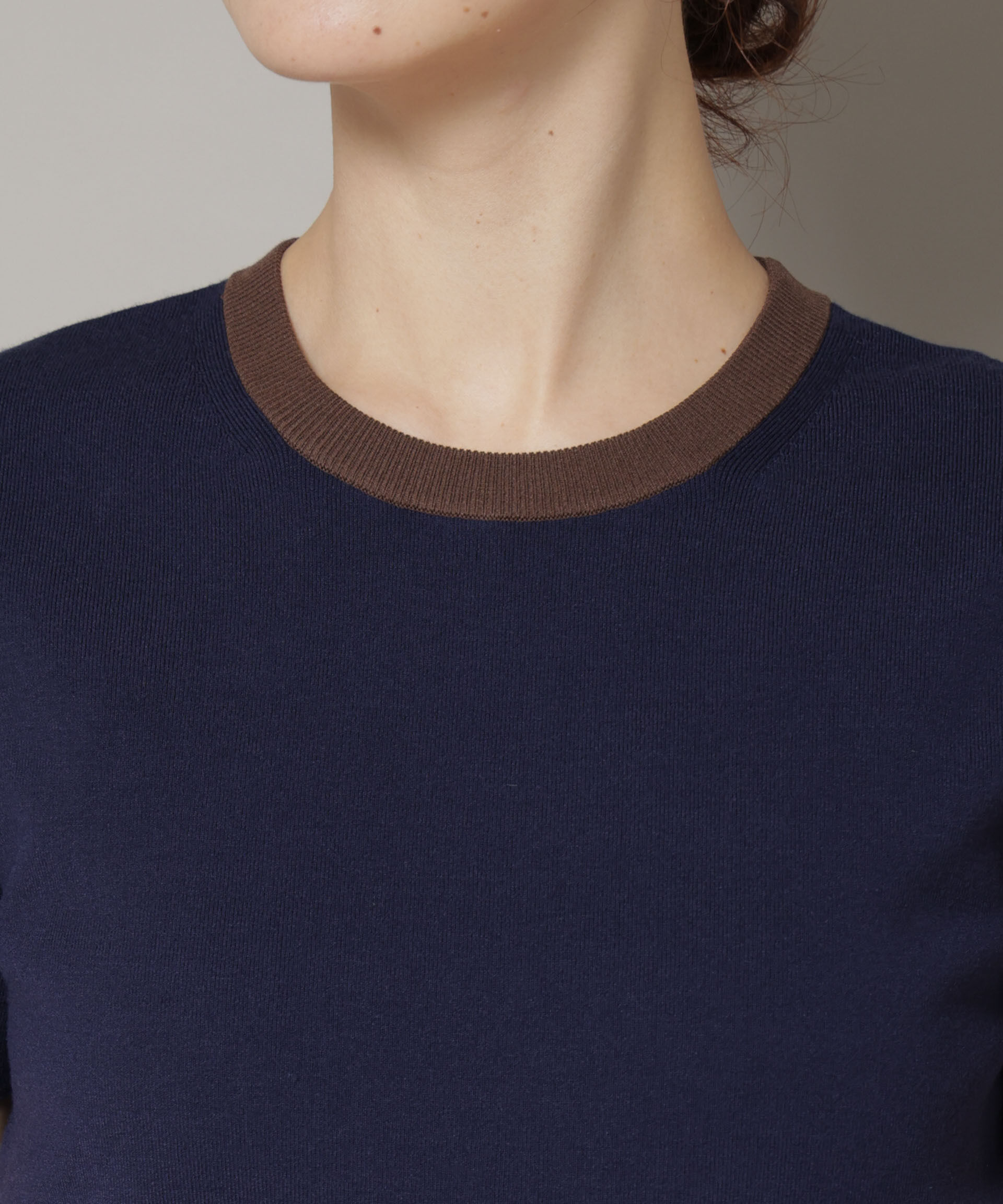 nano･universe「コンパクト総針ニットトップス」|ニット・セーター|