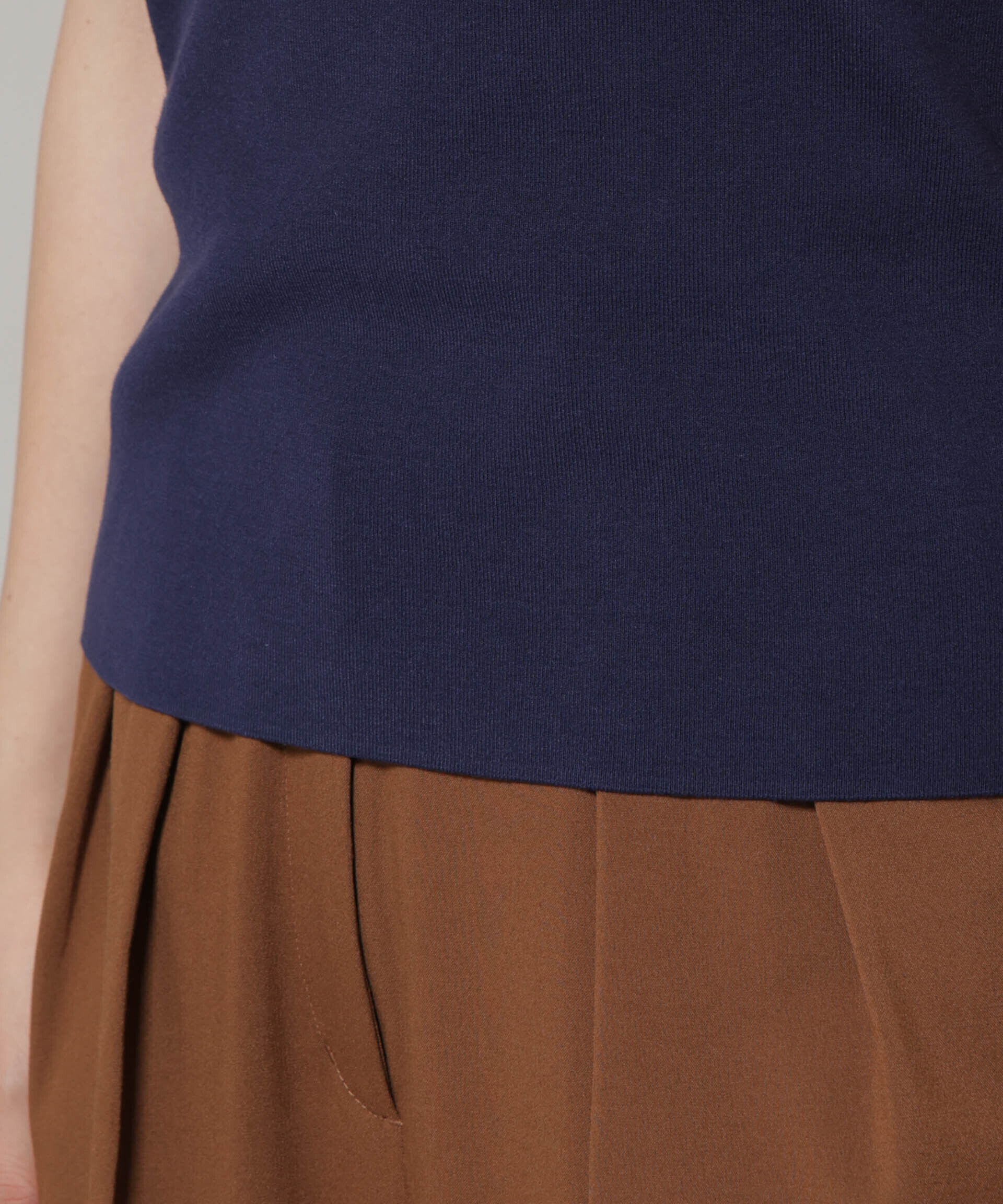 nano･universe「コンパクト総針ニットトップス」|ニット・セーター|