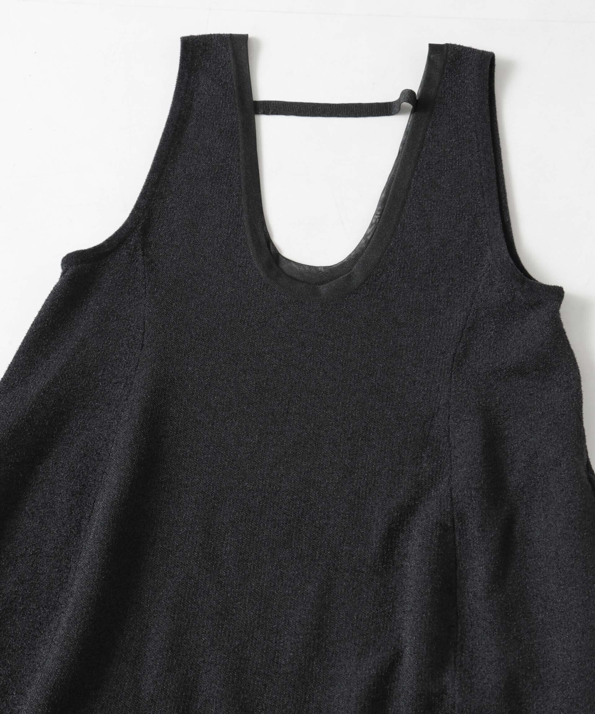 nano･universe「モール接結Uネックフォルムワンピース」|ワンピース|