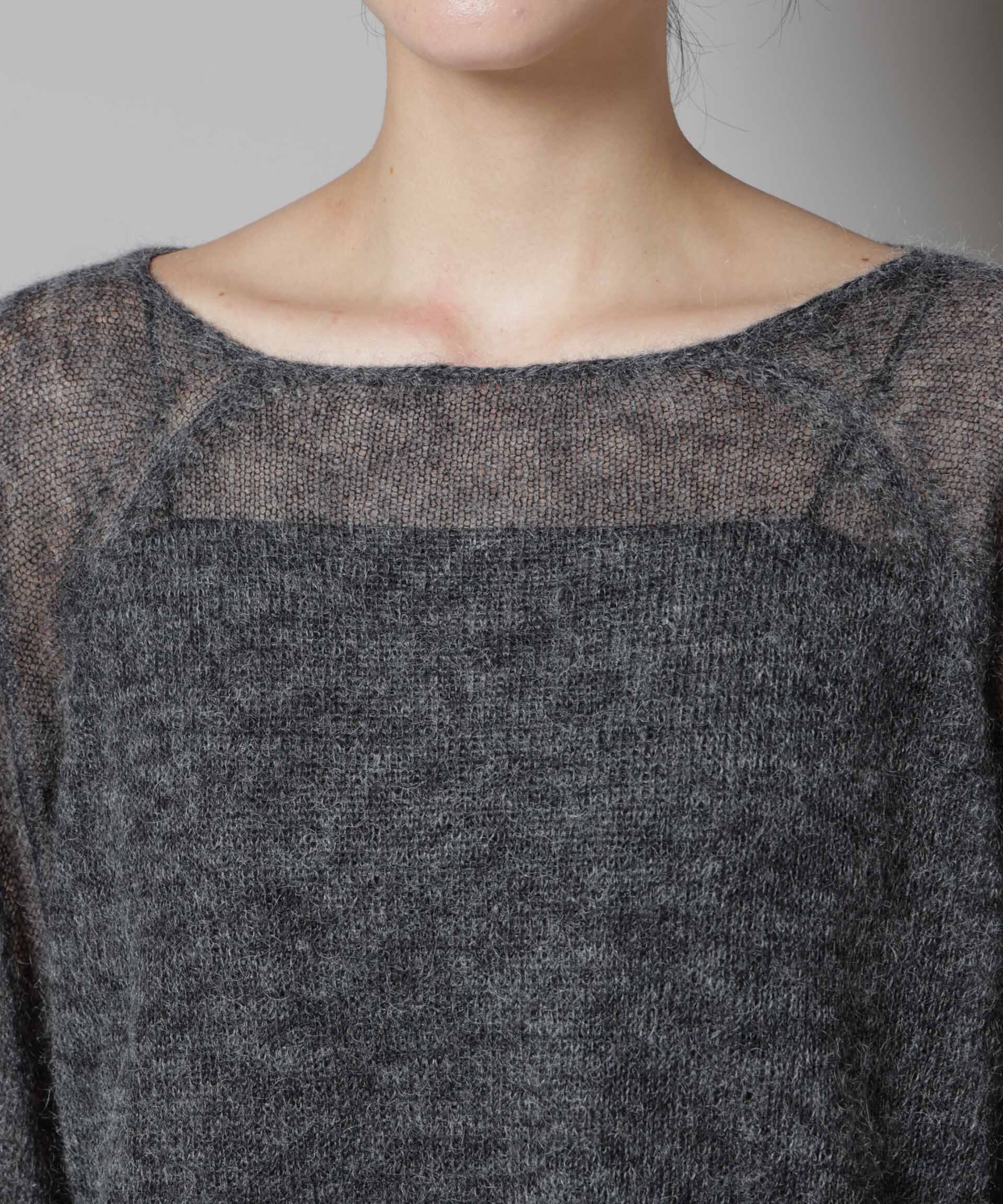 nano･universe「モヘヤ混天竺シアーニット」|ニット・セーター|