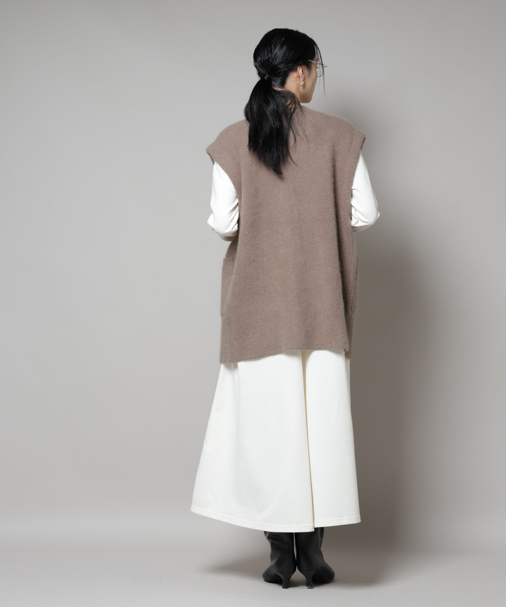 nano･universe「ウォッシャブルフォックスリバーニットジレ」|ニット・セーター|