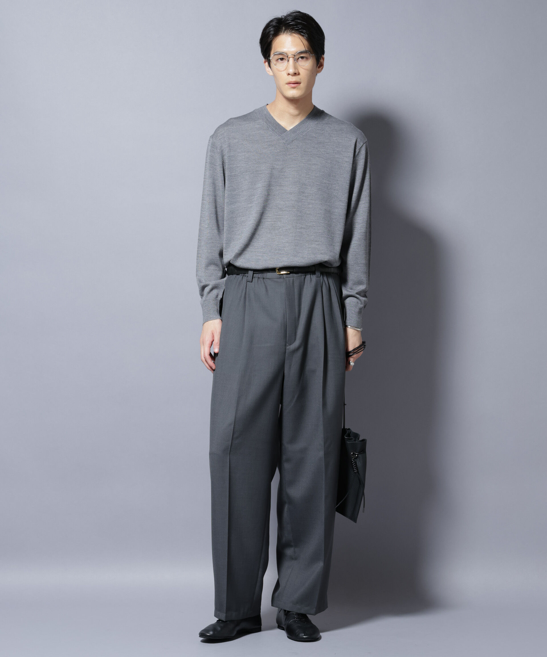 nano･universe「「大人のワイドパンツ」ドライギャバワイドイージースラックス」|チノ|