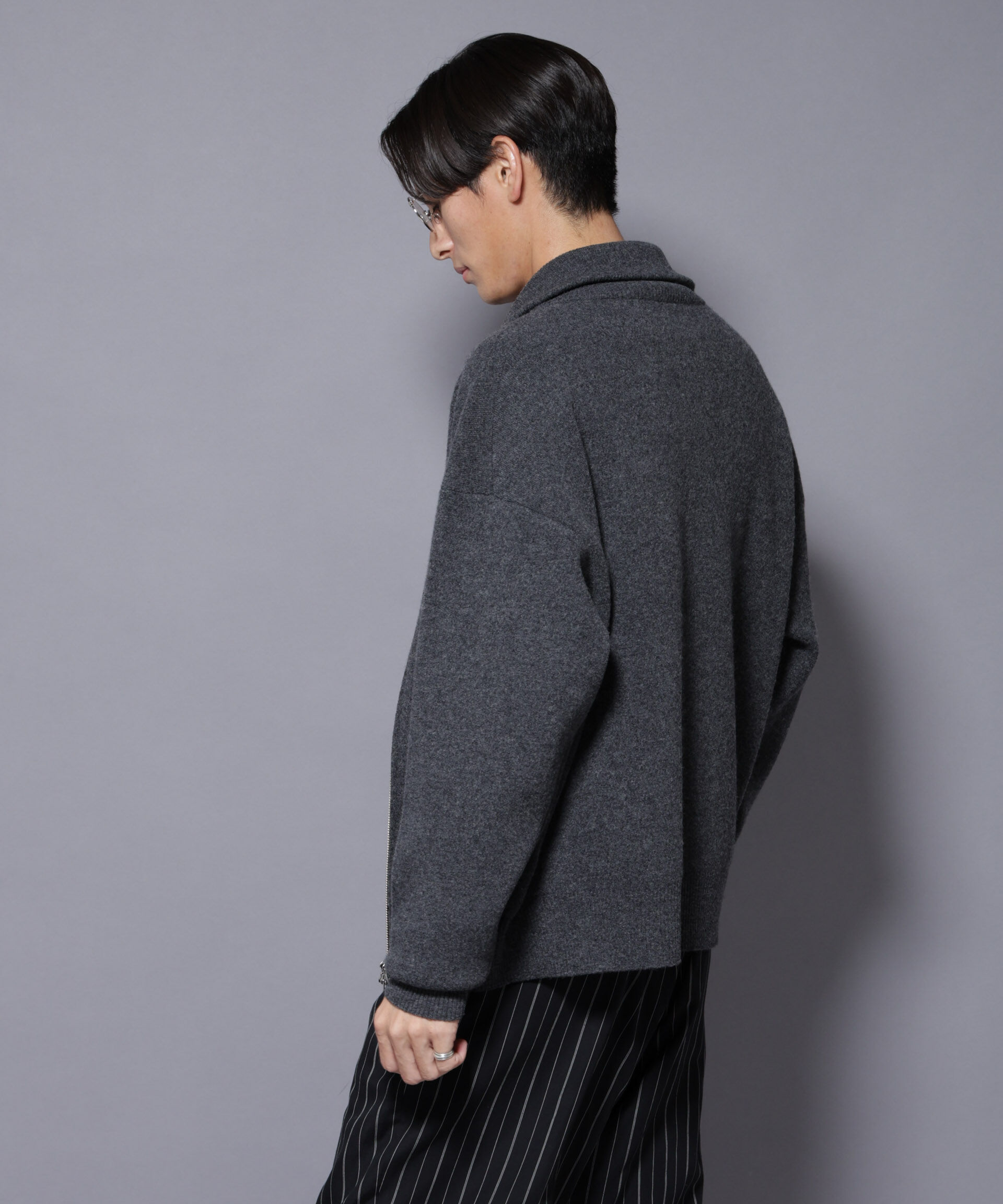 nano･universe「ウールカシミヤドライバーズニット」|ニット・セーター|