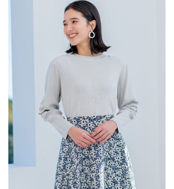 組曲「Elena フリルスリーブ ニットプルオーバー」|ニット・セーター|ﾗｲﾄｸﾞﾚ