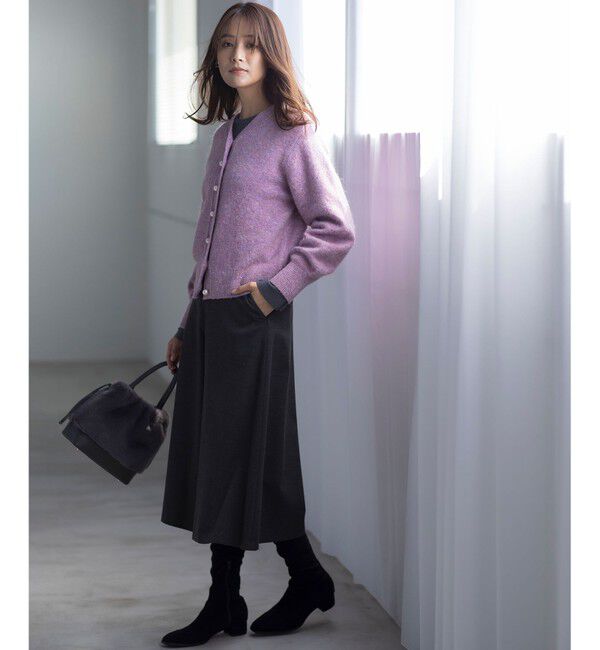 組曲「【WEB限定】ウールライクストレッチ フレアパンツ」|その他|