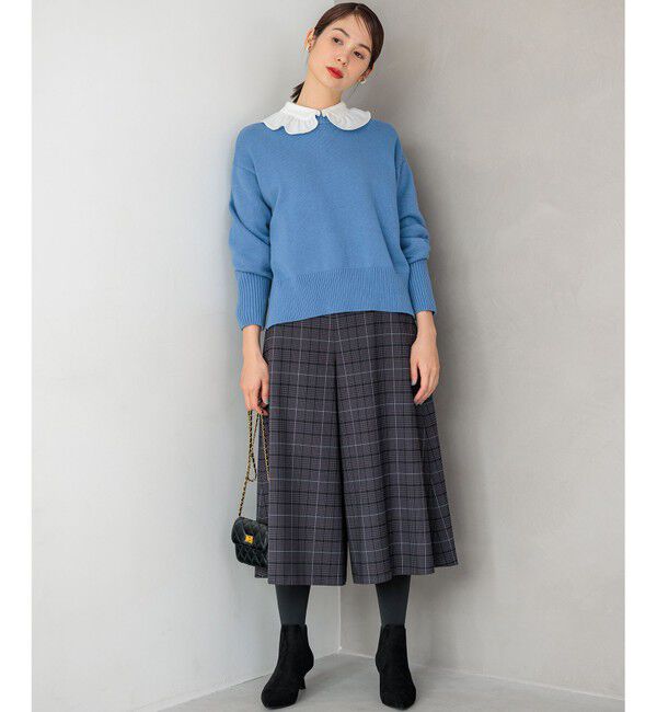 組曲「【WEB限定】ウールライクストレッチ フレアパンツ」|その他|