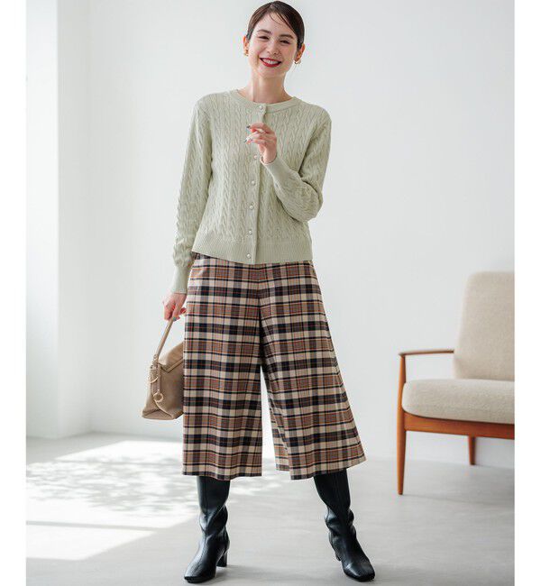 組曲「【WEB限定】ウールライクストレッチ フレアパンツ」|その他|