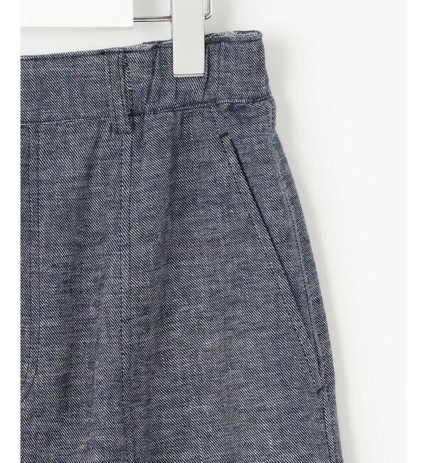 自由区「【洗える】コットンリネンシャンブレー スカート」|スカート|