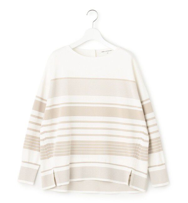 23区「【洗える】コットンポリエステルストレッチ オーバーサイズ ニット」|ニット・セーター|