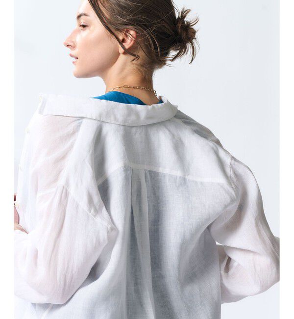 23区「【Oggi8月号掲載/洗える】LIBECO ベーシック シャツ」|シャツ・ブラウス|