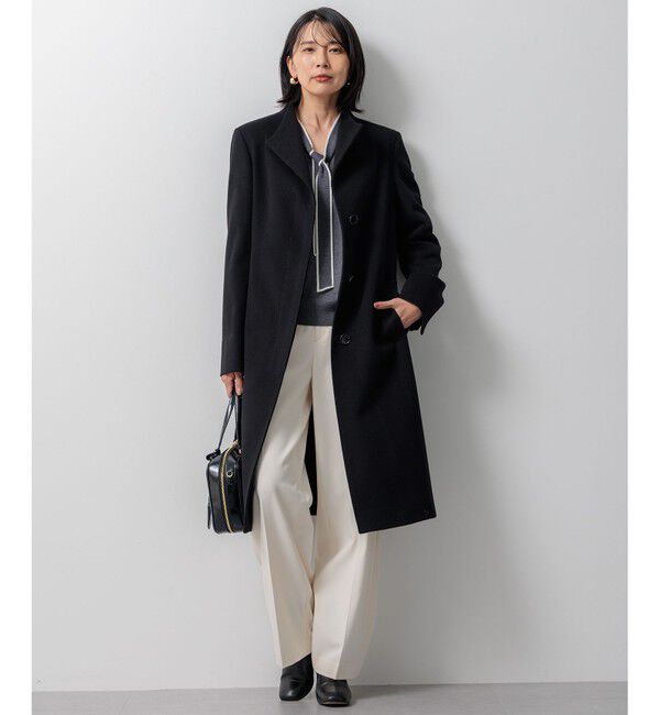 23区「【洗える】ウーステッドウール ボウタイ ニット」|ニット・セーター|