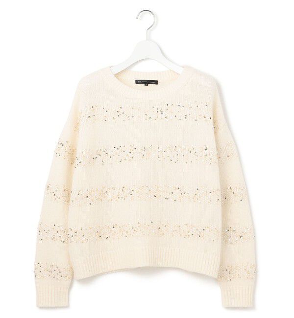 23区「【滝沢眞規子さん着用/一部店舗限定】スパングルボーダー ニット」|ニット・セーター|