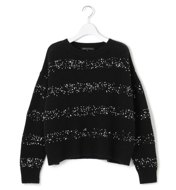 23区「【滝沢眞規子さん着用/一部店舗限定】スパングルボーダー ニット」|ニット・セーター|