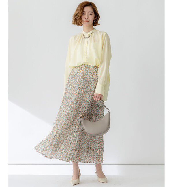 23区「【洗える】シアーコットンシルク ハンカチーフヘム デザイン シャツ」|シャツ・ブラウス|