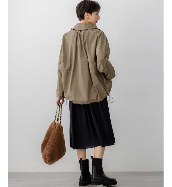 23区「【撥水加工】ソフトメモリータフタ スタンドネック ブルゾン」|ブルゾン・スタジャン|