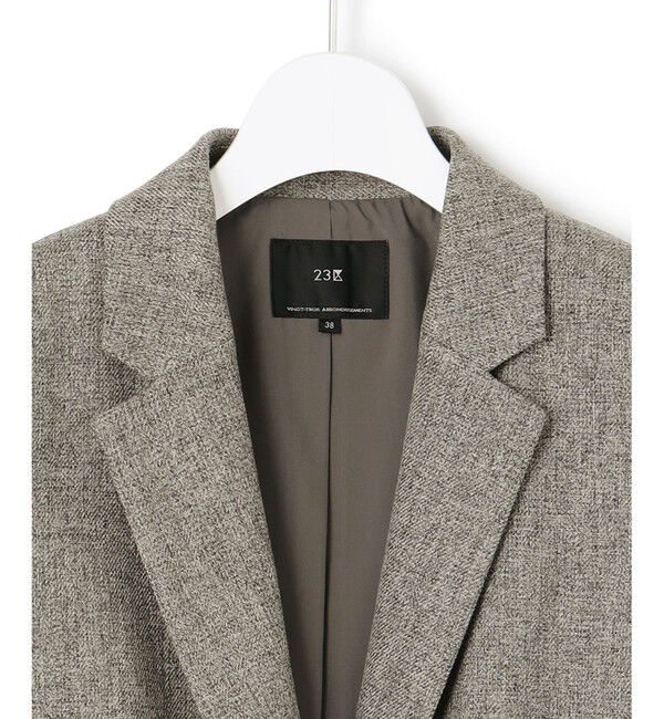 23区「【洗える】ウールライクカルゼ テーラード ジャケット」|テーラードジャケット|