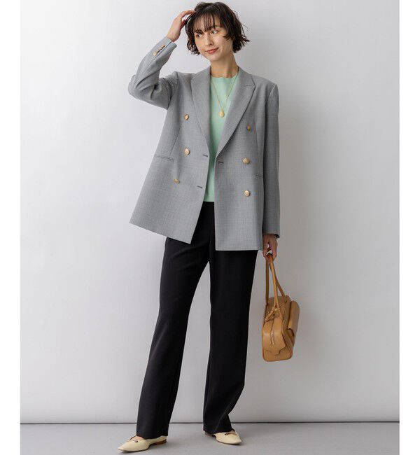 23区「【Oggi掲載】TWギャバジン テーラード ジャケット」|テーラードジャケット|