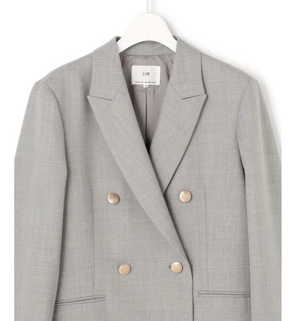 23区「【Oggi掲載】TWギャバジン テーラード ジャケット」|テーラードジャケット|