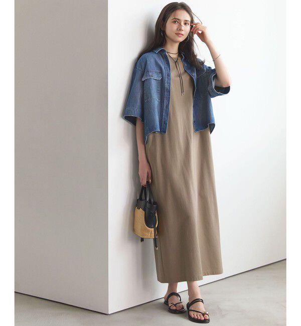 23区「【SLOW/一部店舗限定】ヴィンテージライクジャージー T ワンピース」|ワンピース|