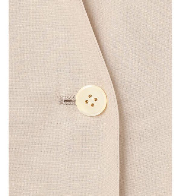 23区「ライトシアーマットクロス ノーカラー ジレ」|その他|