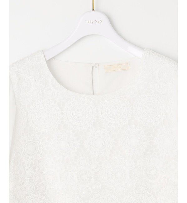any SiS「【洗える】レイヤードレース ブラウス」|シャツ・ブラウス|