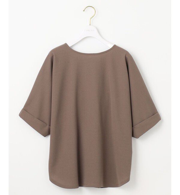 ANY SIS「【前後着用・UVケア・洗える】2WAYジョーゼットジャージードルマン カットソー」|Tシャツ・カットソー|