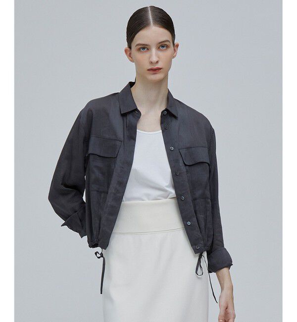 BEIGE,「PAULINE / ドローストリングシアーブラウス」|シャツ・ブラウス|Slate