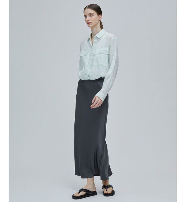 BEIGE,「PAULINE / ドローストリングシアーブラウス」|シャツ・ブラウス|