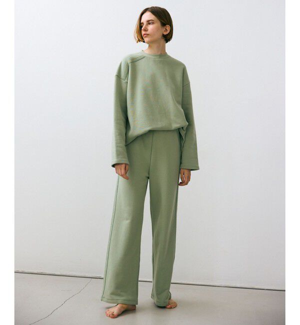 BEIGE,「【BEIGE,ecru/WEB限定・洗える】LOOP BACK / コットンスウェットリブトップス」|スウェット・ジャージ|