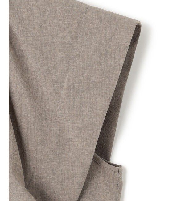 BEIGE,「【洗える/接触冷感/速乾/UVケア対応】BATEAU / フレンチスリーブAラインタックワンピース」|ワンピース|