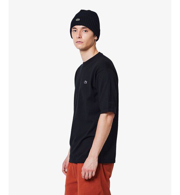 LACOSTE「3色混合メランジェニットTシャツ」|Tシャツ・カットソー|