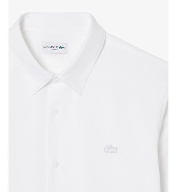 LACOSTE「スリムフィットミニマル長袖ボタンシャツ」|シャツ・ブラウス|